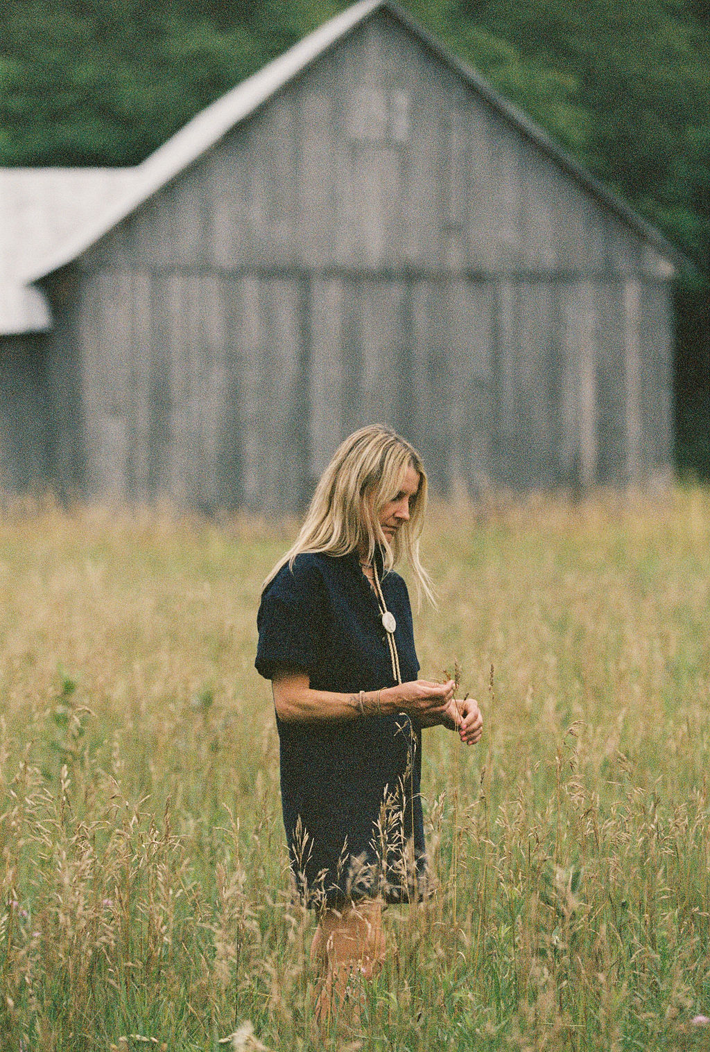 The Barn Dress - Italian Premium Denim Xs