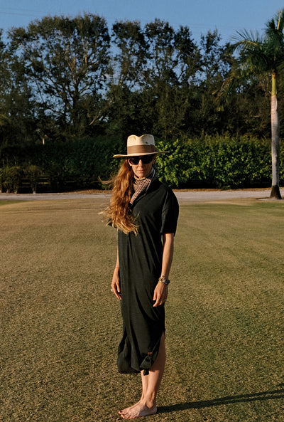 The Merino Jersey Barn Dress - Maxi