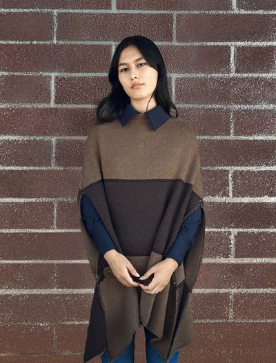 The Lefty Poncho - Brown